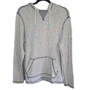 TOMMY BAHAMA Pullover Sweat Shirt Stripes White Black Men's‎ Size S/P